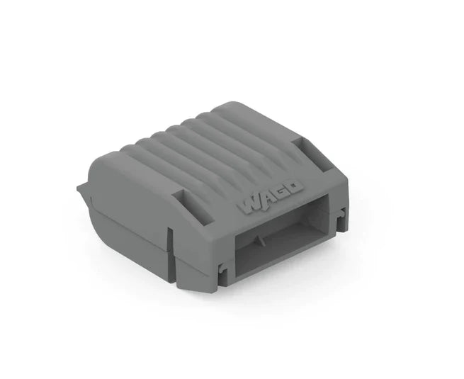 WAGO Gelbox; Branch; for cables; with gel; 221, 2x73 Series; max. 4 mm² connectors; without splicing connectors; Size 1; gray