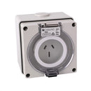 Elec 3 Pin 15amp Socket Outlet 250v IP66