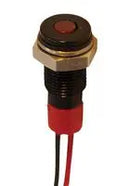 220v LED indicator Red/Black 6mm Panel Mount