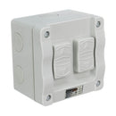 Elec Weatherproof 16amp 2 Gang Switch 250v IP66