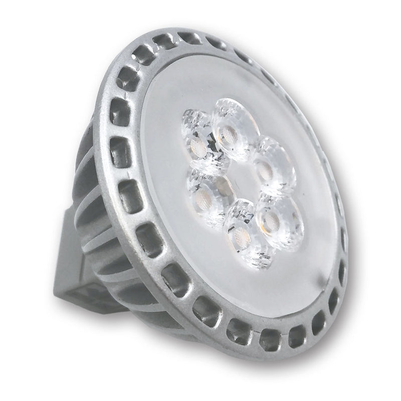 LED Bulb, type MR-16, 5.5W, 520 Lumens, 12VAC/DC, Dimmable, 3000K