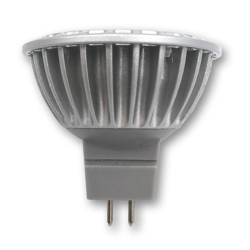 LED Bulb, type MR-16, 5.5W, 520 Lumens, 12VAC/DC, Dimmable, 3000K
