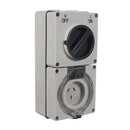 Elec 3 Pin 10amp Switched Socket Outlet 250v IP66