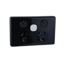 Clipsal Classic C2000 Series Switched Socket Twin with Extra Switch No Mech, 10amp 250v