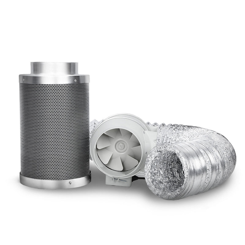 grow tent carbon filter kit Greenfingers 6"Ventilation Kit Fan Grow Tent Kit Carbon Filter Duct Sp