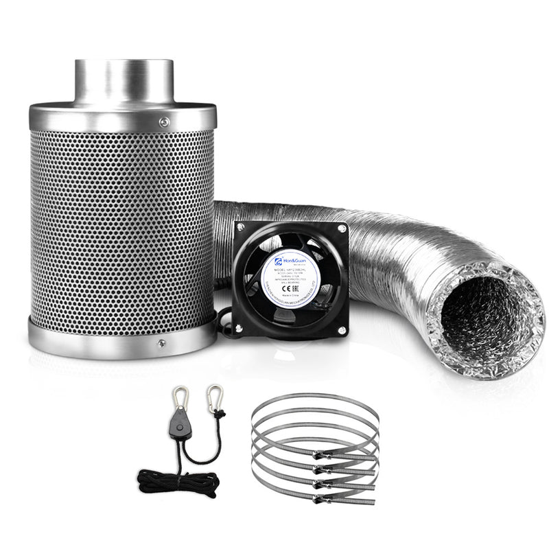 Greenfingers 4"Ventilation Kit Fan Hydroponics Grow Tent Kit Carbon Filter Duct,Greenfingers 4"Ventilation Kit Fan Hydroponics Grow Tent Kit Carbon Filter Duct