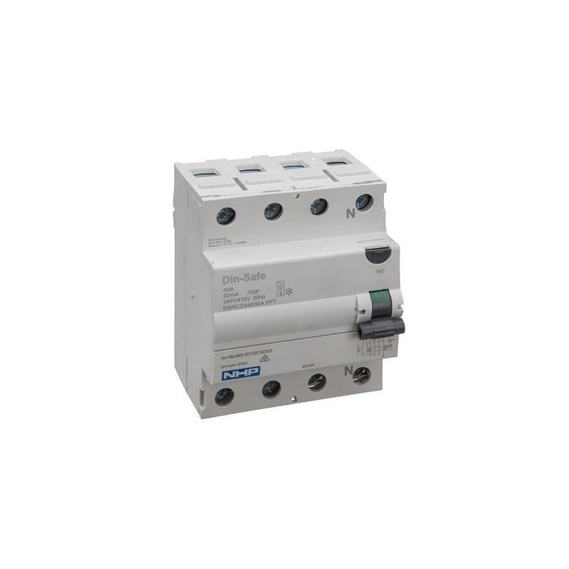 NHP DSRCD44030A RCD 3P+N 40 Amp 30mA