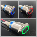 Switch Illuminated Push Button Stainless Steel 304 Round