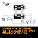 CTEK SMARTPASS 120S Power Management System 120A, with Battery Starter Function, for Starter and Service Batteries, Smart Alternator Compatible