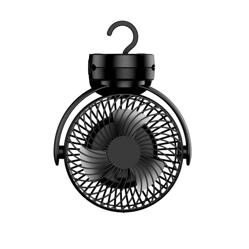 GOMINIMO 10000mAh Rechargeable Clip on Fan with Hook and LED Light