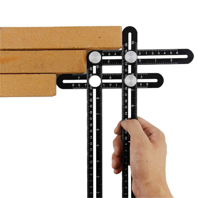 Multipe Angle Ruler 6 Fold Alloy Multiple Angle Ruler - Layout Measuring Template Tool