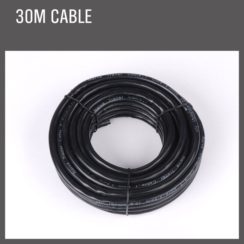 30M x 5 Core Wire Cable Trailer Cable Automotive Boat Caravan Truck Coil V90 PVC