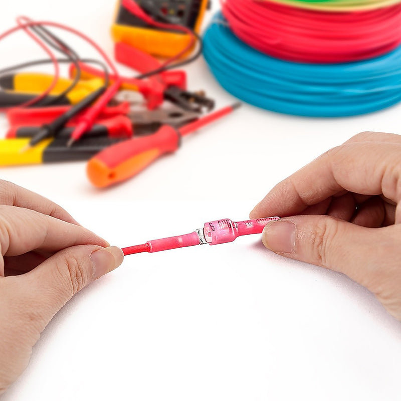 250pc Heat Shrink Spade Connectors Quick Disconnect Wire Electrical