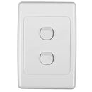 Clipsal 2000 Series 10amp 2 Gang Switch 250v 2032VA