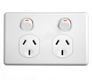 Clipsal Classic C2000 Series Double Switch Socket Outlet 10amp 250v